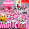 A colorful kids doctor role play kit featuring various medical tools, instruments, and a stethoscope for pretend play.