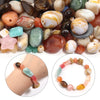 A collection of colorful acrylic beads in various shapes and colors for jewelry making