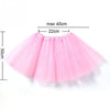 Pink three-layer tutu skirt for girls with a 22cm width and 30cm height.