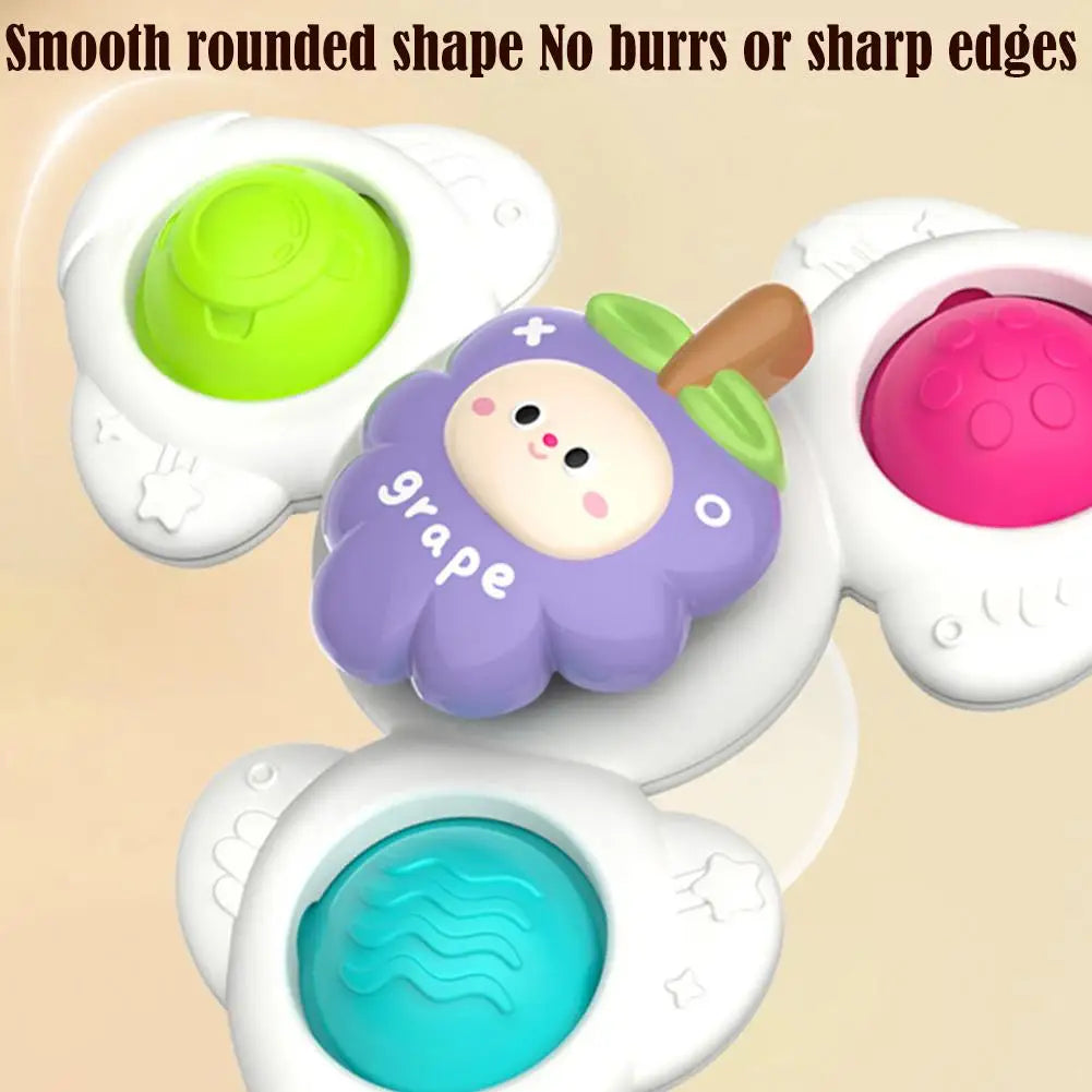 Colorful Suction Cup Spinner Toy for Baby | Sensory Fidget Fun