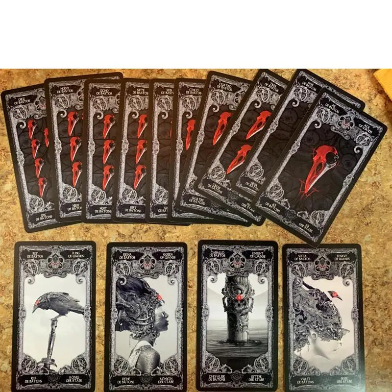 XIII Dark Tarot Card Deck – Mystical English Divination Cards