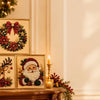 Festive Christmas Pearl Diamond Painting Kit with Frame