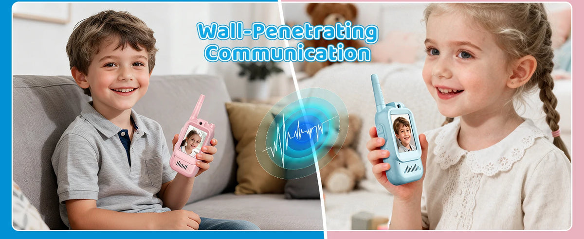 Kids Video Walkie-Talkies with Camera and Screen (2 Pack)