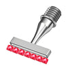 Ergonomic resin diamond art pen with interchangeable stainless steel tips and a red diamond tip holder
