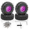 1/18 RC Crawler Metal Beadlock Wheel and Tire Set (4 pcs)