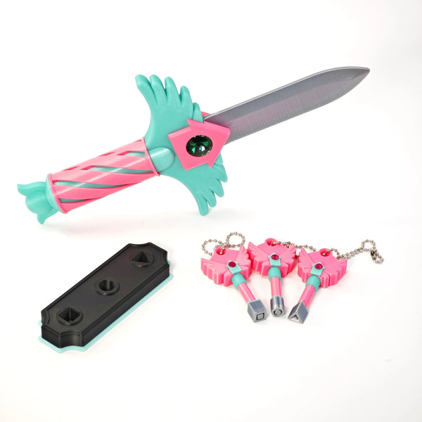 Squid Game Style Dagger Necklace Set (4-Pack)