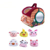 Soft Plush Farm Animal Sensory Toy Set with Sounds for Babies 6-12 Months