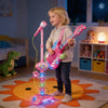 Kids Electric Guitar Toy with Microphone and Adjustable Stand
