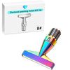 A diamond painting metal drill tip labeled 8# is shown next to an interchangeable resin tip.