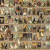 A collection of 72 whimsical mystery tarot cards featuring cats and various mystical imagery for stickers.