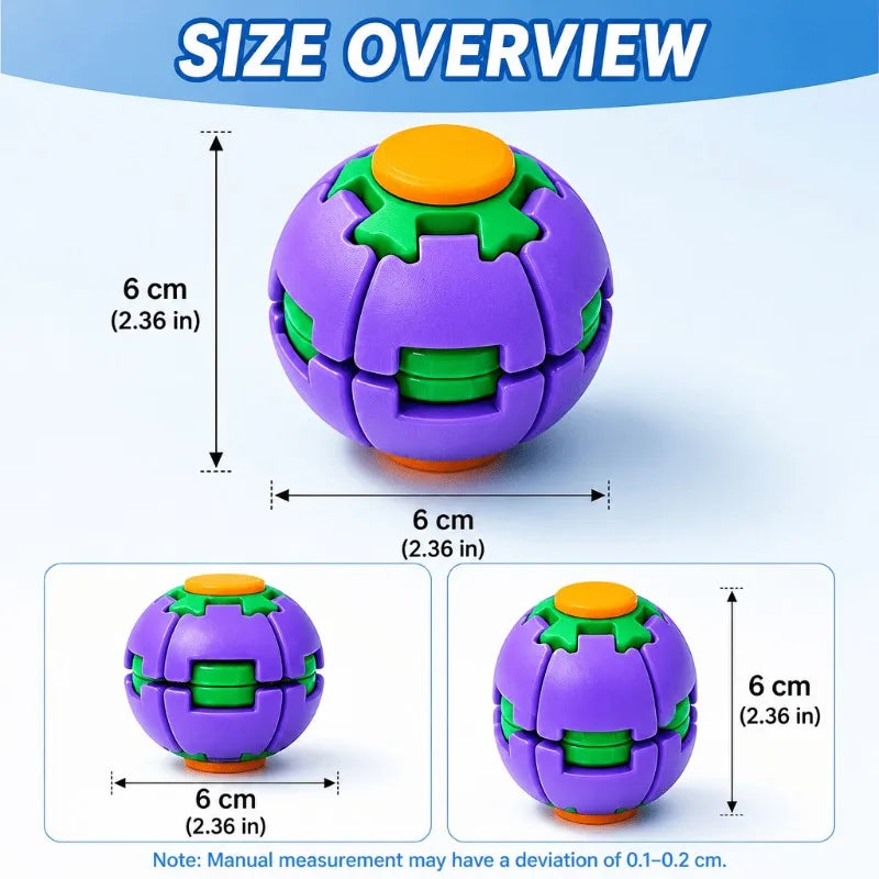 3D Printed Fidget Spinner Ball | Stress Relief & Anxiety Toy