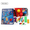 A box of Magic Tricks for Kids featuring various props and an instruction manual.