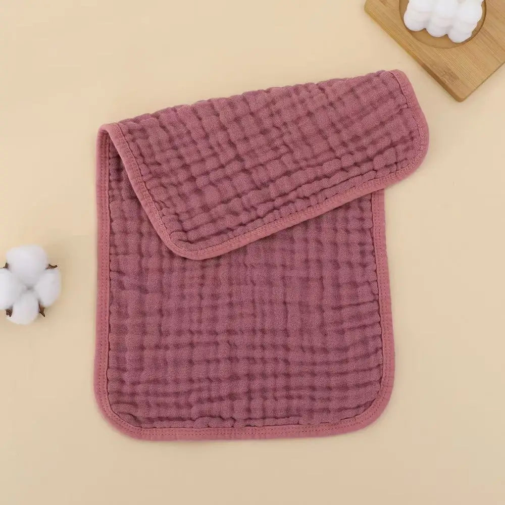 6-Layer Cotton Muslin Baby Burp Cloths (5-Pack)