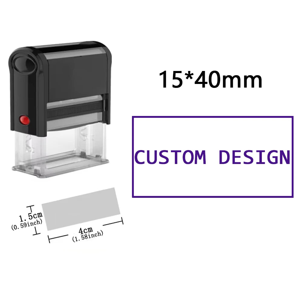 Customizable Self-Inking Rubber Stamp
