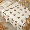 Baby Bear Print Cotton Gauze Swaddle Blanket