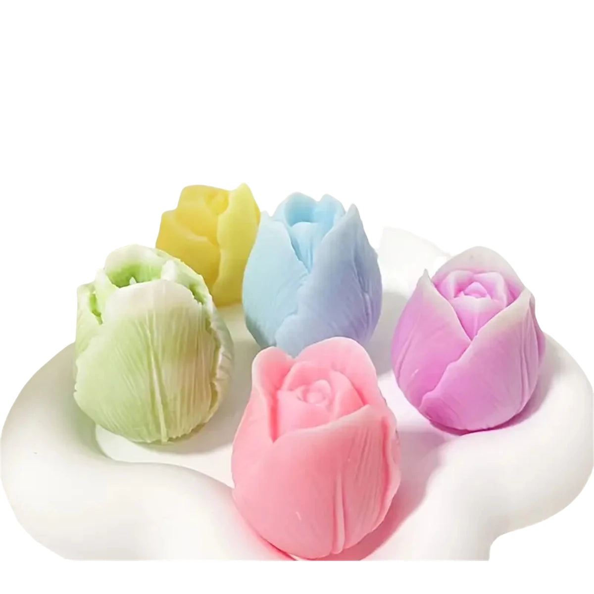 3D Tulip Flower Silicone Mold for Candle and Soap Making