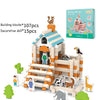 Natural Wooden Building Blocks Set for Toddlers