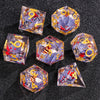 Resin Polyhedral Dice Set for Tabletop RPGs (7 Pieces)