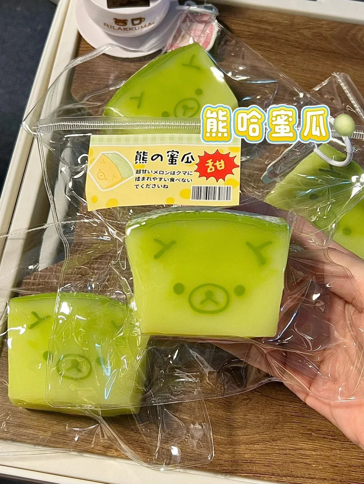 Melon Bear Squishy Stress Relief Toy – Soft Butter Texture