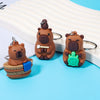 Cute Capybara Keychain Charm – Soft PVC Pendant for Bags, Phones & Keys