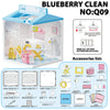 Blueberry Clean NO:Q09 miniature DIY dollhouse furniture assembly kit with various accessories