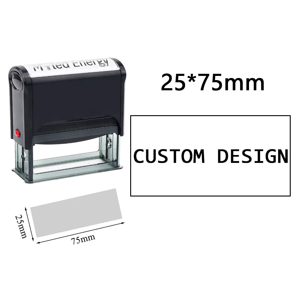 Customizable Self-Inking Rubber Stamp