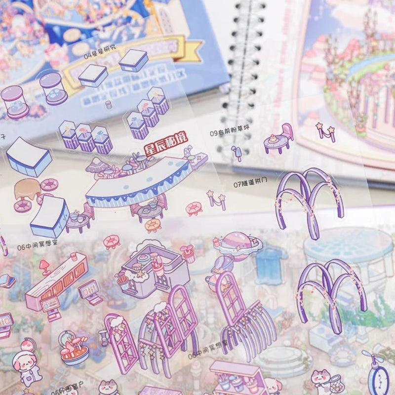 Cute Waterproof Sticker Pack for DIY Crafts and Scrapbooking