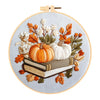 Fall Harvest Pumpkin Embroidery Kit for Adults