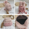 Cute Bunny Ear Plush Backpack for Toddlers – Soft Fleece Daypack