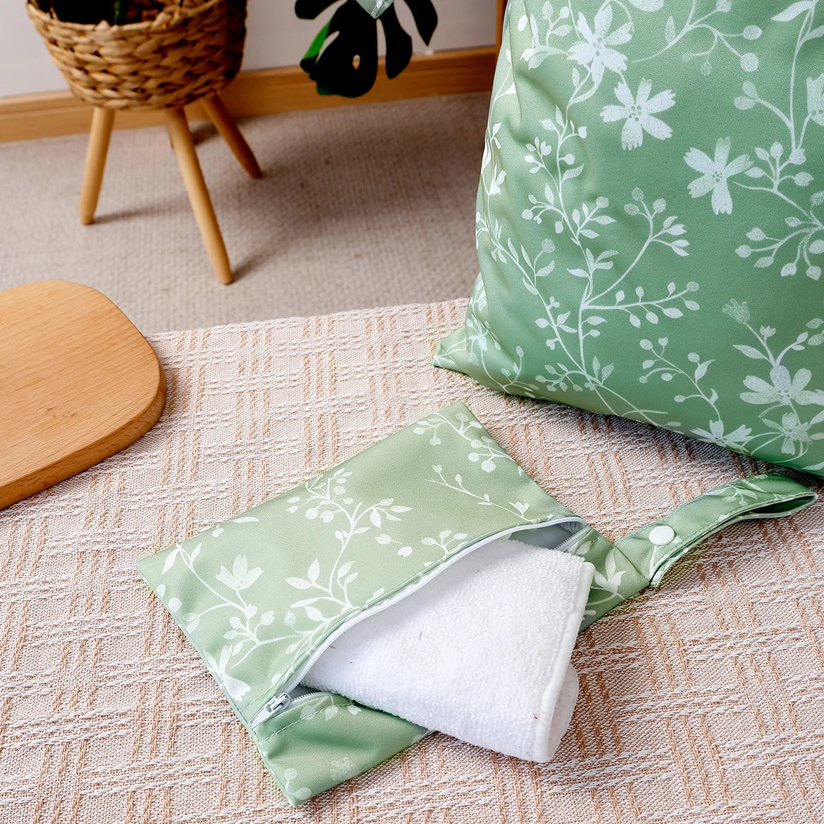 Reusable Waterproof Diaper Covers with Travel Wet Bags