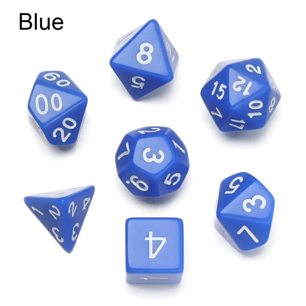 7-Piece Polyhedral Dice Set for Tabletop RPGs and Board Games