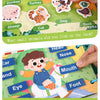 Montessori Quiet Book – Interactive Word Recognition & Early Learning Activity Book for Kids