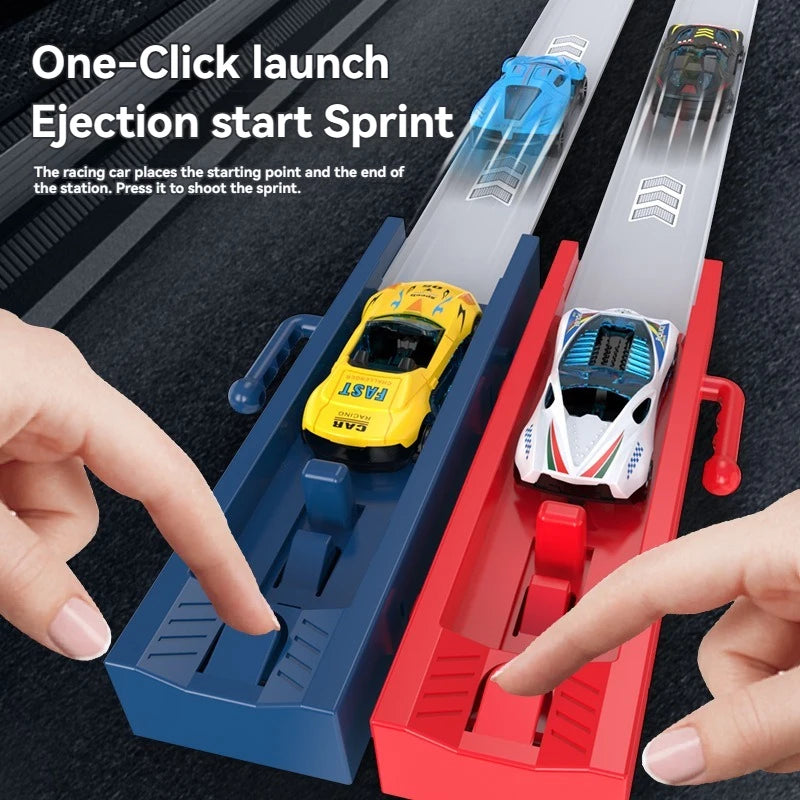 DIY Catapult Racing Car Track Set