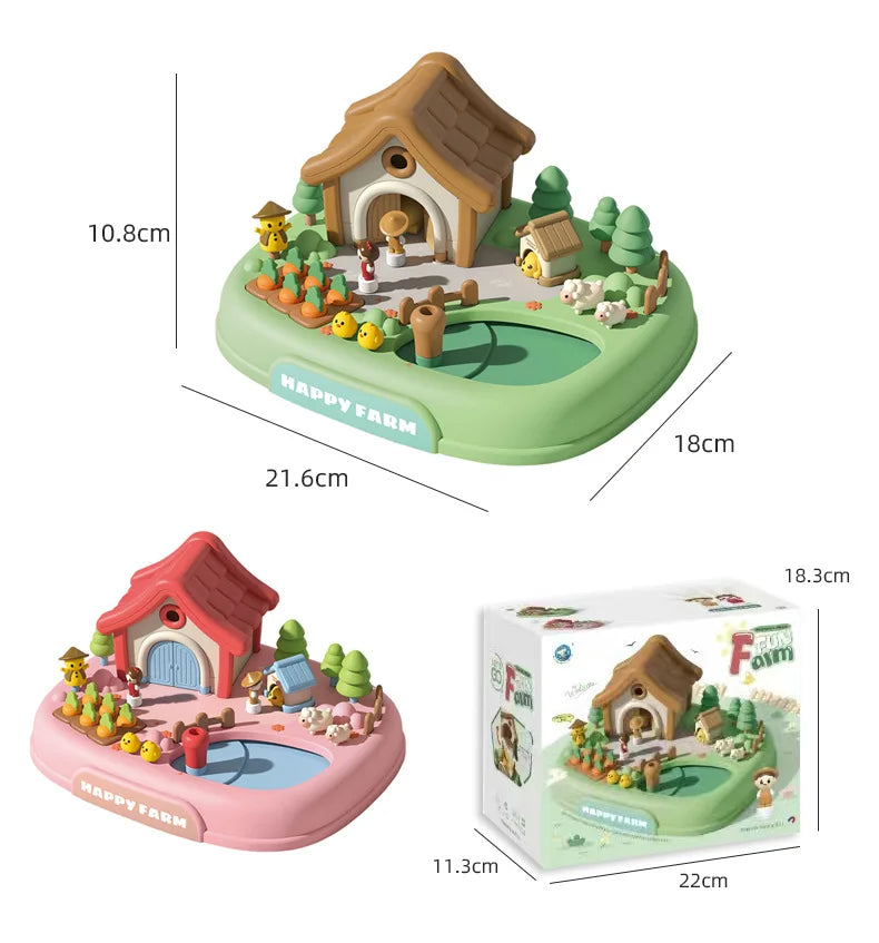 Magnetic Movable Princess Castle Dollhouse Playset