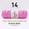 Luxurious Alpaca Wool Blend Yarn — 500g Thick Knitting Yarn