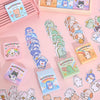 Cute Cartoon Animal Washi Sticker Set – 300 Sheets for Journaling & Crafts