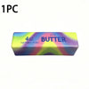 A single salted butter stick squishy toy with a colorful, iridescent gradient design.