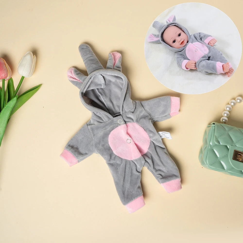 Adorable Jumpsuit Outfit for 12-Inch Reborn Dolls