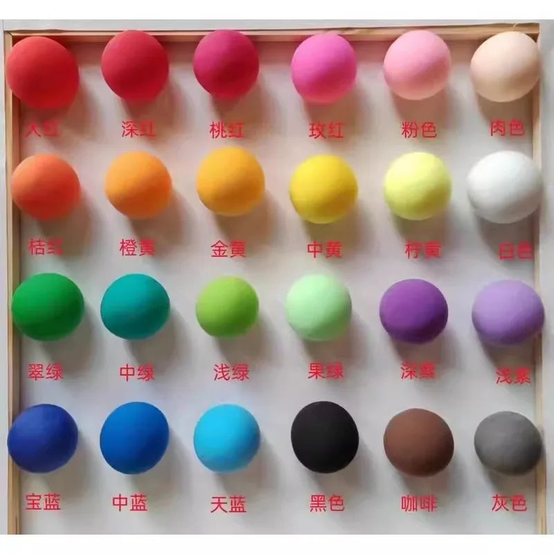 Air-Dry Modeling Clay Set for Kids: 24 Colors of Soft, Non-Toxic Craft Clay