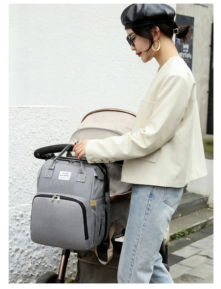 Large Capacity Diaper Bag Backpack with Changing Mat