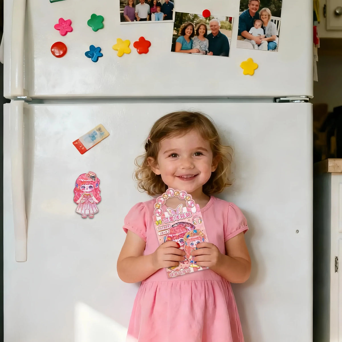 3D Magnetic Dress-Up Doll Set with Stand & Mix-and-Match Outfits