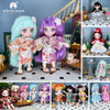 16cm Articulated Fashion Doll with Big Eyes and Dress-Up Outfit
