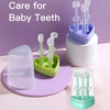 Baby Silicone Toothbrush Set with Tongue Cleaner and Storage Box