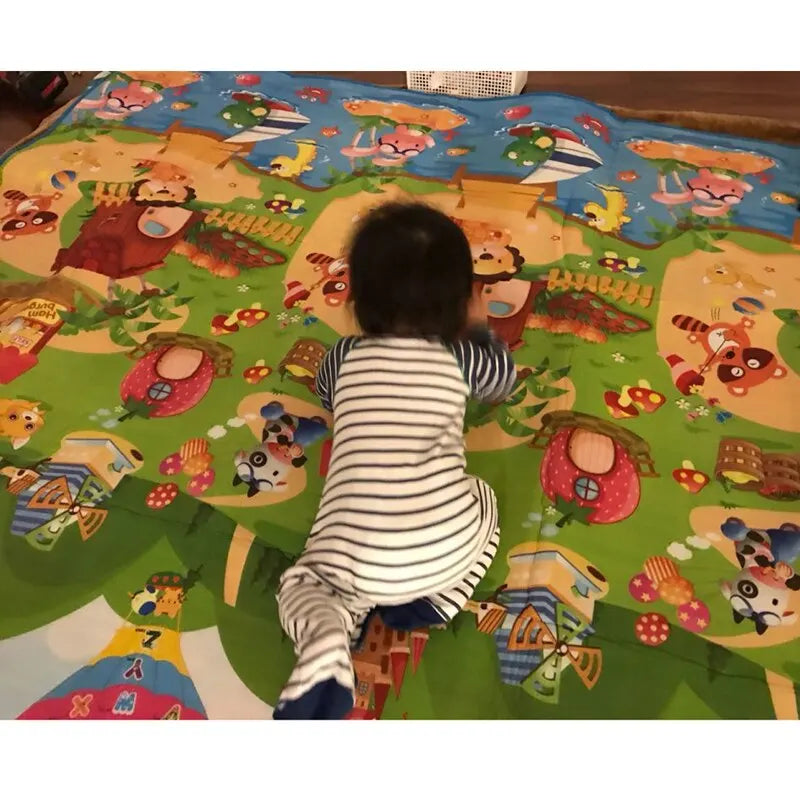 Double-Sided Educational Play Mat for Kids