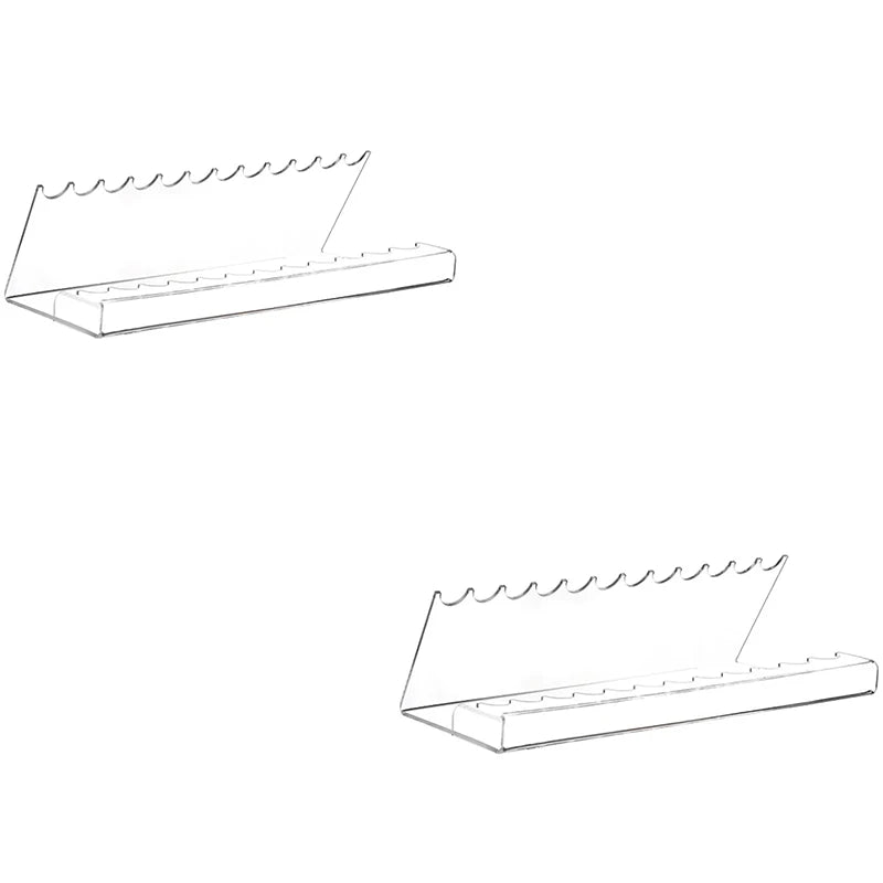 Clear Acrylic Pen Display Holder with Brush Storage