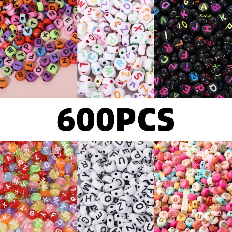 Acrylic Alphabet Cube Beads for DIY Jewelry Making