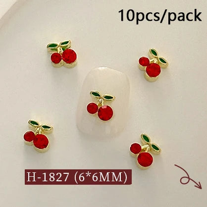 Fruit & Floral Resin Nail Art Decorations
