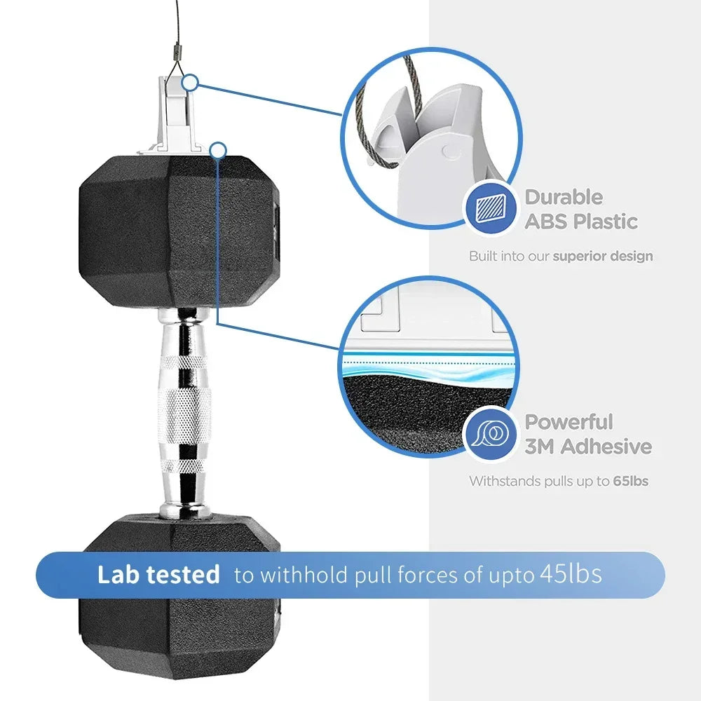 A black magnetic child safety cabinet lock with a silver mechanism and durable ABS plastic components.