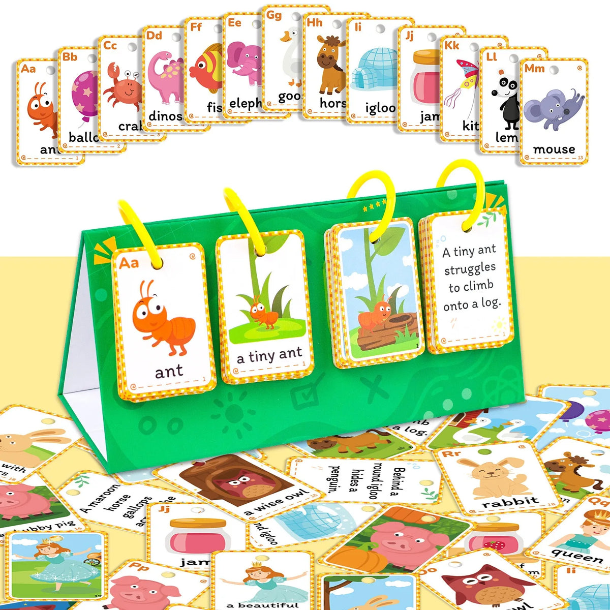 Interactive English Learning Flip Chart for Kids