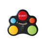 A black light-up memory game board with colored buttons labeled START, MEMORY, and various colors.